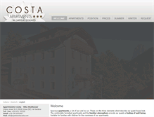 Tablet Screenshot of apartmentscosta.com